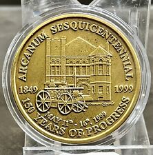 VINTAGE 1849-1999 ARCANUM OHIO SESQUICENTENNIAL BRONZE COIN 150 YEARS PROGRESS picture