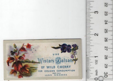 Wistar's Wild Cherry Balsam Patent Medicine Victorian Trade Card 2