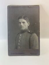 Late 19th Century Handsome Young German Soldier CDV Studio Portrait Photograph picture