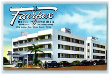 c1950s Fairfax Hotel and Apartments Collins Ave. Miami Beach Florida FL Postcard picture