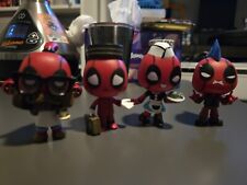 Funko Deadpool bobble head mystery minis lot of  4 Series 1  picture