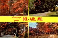 Bel Air,MD Greetings From Bel-Air Harford County Maryland Chrome Postcard picture