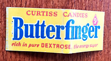 Vintage Matchbook Cover Butterfinger Curtiss Candies Dextrose the energy sugar picture