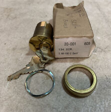 20-001 lock brass 1 3/4” NOS Schlage keys picture