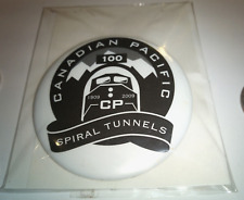 2009 Canadian Pacific Spiral Tunnels Centennial Button Pinback picture