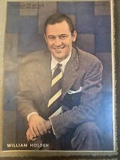 WILLIAM HOLDEN original color portrait SUNDAY NEWS 5/11/47 OLD HOLLYWOOD RARE picture