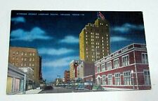 Cypress Street Looking South Abilene TX Texas Old 1949 Color Postcard FREE S/H picture