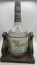 Old Weller Bottle wood Whiskey Pourer Large One Gallon vintage limestone water picture