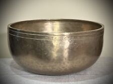 Vintage, Very Large Singing Bowl w. Inscription. Nepal. Mid 20th C. picture
