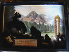 Vintage Collectable Scenic Advertising Thermometer Gold Rush 1940 La Mesa Oil Co picture