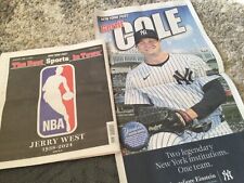 NY Post-6/13/24-R.I.P. JERRY WEST 1938-2024-G.COLE FULL POSTER-YANKEES/MLB-fold picture