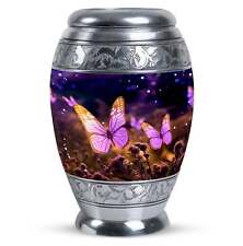 Pink Butterfly On Meadow Urns For Human Ashes Size 10inch picture