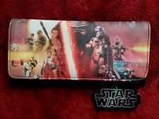 Disney Loungefly Star Wars Trifold Wallet The Force Awakens - New NWT Lucasfilm picture