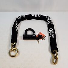 OKG Heavy Duty Chain Lock, 4 Keys, 11lbs, 3.9 ft x 1/2 in (12mm) picture