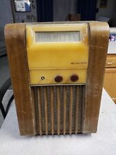 Vintage 1948 Musicaire Table Radio Tombstone or Mini Floor Model For Repair picture