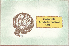 Vintage Postcard Castroville Artichoke Festival Watercolor Unposted picture