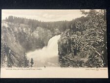 Yellowstone Park 1904 UPPER FALLS Haynes Photo Collotype Antique Postcard Rare picture
