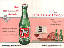 1957 SEVEN-UP ~ 7-UP vintage soda pop advertising cookbook YOU'RE REALLY COOKING picture