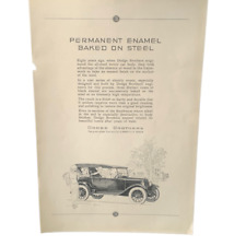 Vintage 1923 Dodge Permanent Enamel Baked on Steel Ad Advertisment picture