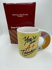 Avon “You’re An A+ Teacher” Appreciation Mug “ You Give 100%” Coffee Cup. NOS. picture