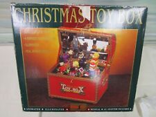 VINTAGE CHRISTMAS TOY BOX MAISTO ANIMATED ILLUMINATED MUSIC SOUND BOX picture
