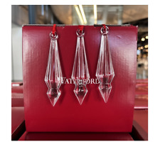 NEW Waterford: Tara Drop Ornaments, Set of 3 - Retail $100.00 picture