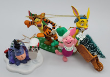 Grolier Disney President's Ed Eeyore Piglet Tigger Rabbit - 4 Ornaments No Boxes picture