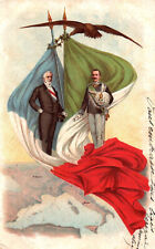 CPA Patriotique - FRANCE ITALY - Paris-Roma - PDT Loubet and King Emmanuel III picture
