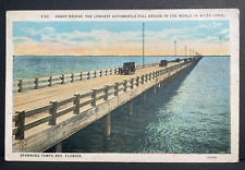 Tampa Florida Postcard  Gandy Bridge Spanning Tampa bay Unposted picture