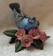 1995 Lenox Blue Grosbeak Garden Bird Collection Fine Porcelain Figurine Birds picture