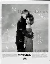 1991 Press Photo Sally Field and Kevin Kline in 
