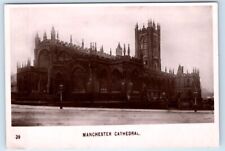 RPPC MANCHESTER Cathedral UK Postcard picture