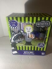 3.5' Self-Inflatable Lighted Halloween Stylized Beetlejuice Holding Pumpkin picture