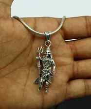925 Sterling Silver God Shiva Standing Pendant For Men & Women picture