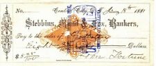 FRANK GOTTSTEIN STEBBINS MUND FOX BANKERS 1881 CHECK CENTRAL CITY DT J FORTUNE picture