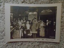 1919 Royal Photo - King & Queen Belgium & General Pershing WWI Chaumont France  picture