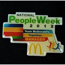 McDonald's Manager National People Week 2012 Pin  - New picture