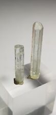 2picese 12.95ct beautiful Natural color Aquamarine crystal from skardu Pakistan  picture