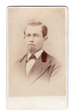 ALBANY NY c1872 HANDSOME VICTORIAN MAN GOATEE STRIKING EYES CDV by McDONALD'S picture