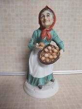 Napco Ware Old Woman with Fruit Basket Vintage Japan C 8357, Right Thumb Chipped picture