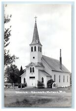 c1940's View Of Danish Church Withee Wisconsin WI RPPC Photo Vintage Postcard picture