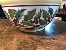 Longaberger American Holly Large Serving Mixing Bowl  30448 picture