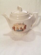 Vintage 1930s Porcelain Teapot Vitreous Hand-painted picture