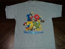 Vintage 1999 Disney World Men's Women's Unisex Adult Size XL T-Shirt Gray USA picture