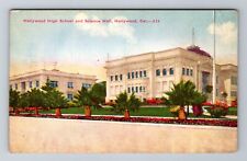 Hollywood CA-California, Hollywood High School, Antique Vintage Postcard picture