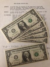Vintage The Rising Bill  Magic Trick - Bill Rises From Your Hand - US Seller picture