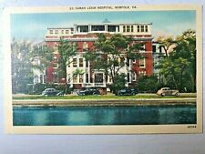 Vintage Postcard 1939 Sarah Leigh Hospital Norfolk Virginia picture