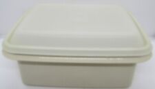 Vintage Retro Tupperware Beige Ice Cream Keeper With Lid Rectangle Plastic picture