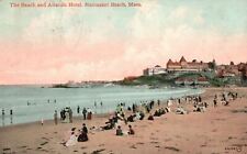 Vintage Postcard 1911 Beach and Atlantic Hotel Nantasket Beach Massachusetts MA picture