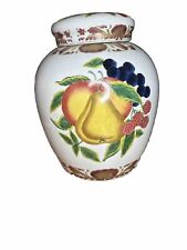 Fruit and Floral Urn By Chinese Accent 10” Tall 27” Round picture